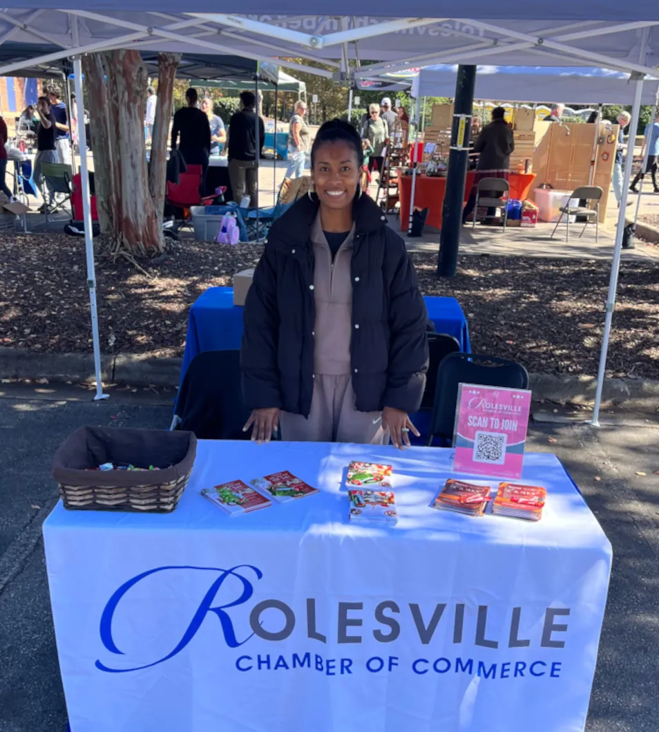 Rolesville Chamber of Commerce Booth At Event